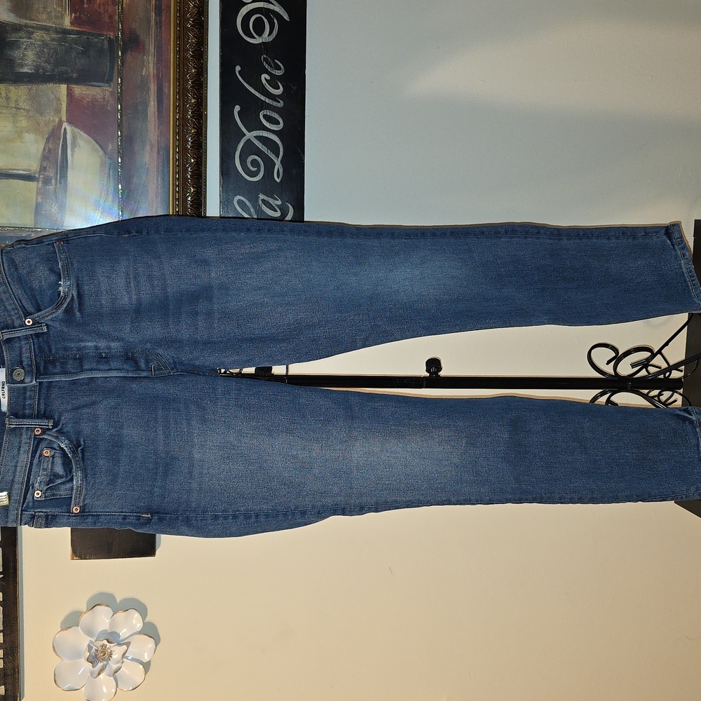 GRLFRND Classic Indigo Jeans Womens Size 28 Waist Button Fly